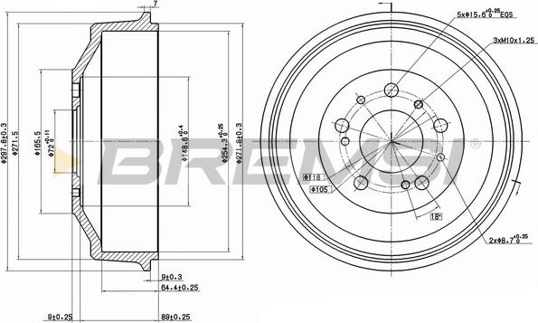 Bremsi CR5261 - Tamburo freno autozon.pro