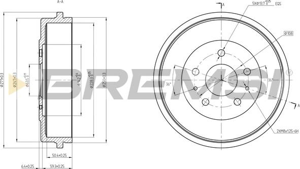 Bremsi CR5704 - Tamburo freno autozon.pro