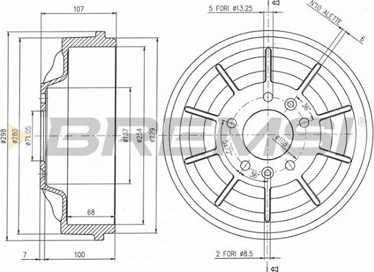 Bremsi CR5729 - Tamburo freno autozon.pro