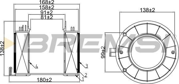 Bremsi FA0592 - Filtro aria autozon.pro