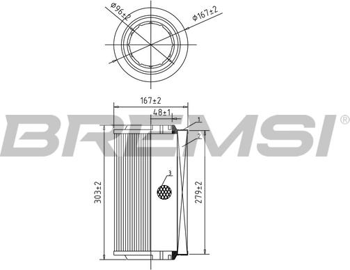 Bremsi FA0545 - Filtro aria autozon.pro