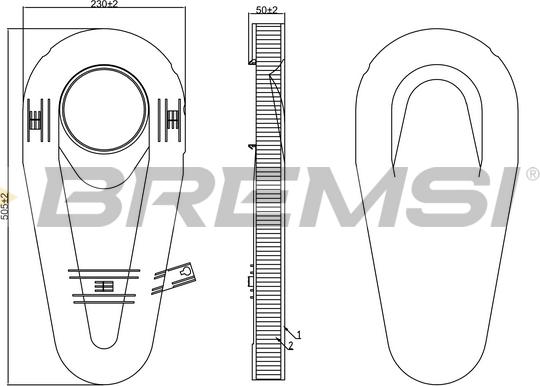 Bremsi FA0566 - Filtro aria autozon.pro