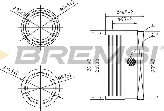 Bremsi FA0584 - Filtro aria autozon.pro