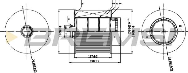 Bremsi FA0529 - Filtro aria autozon.pro