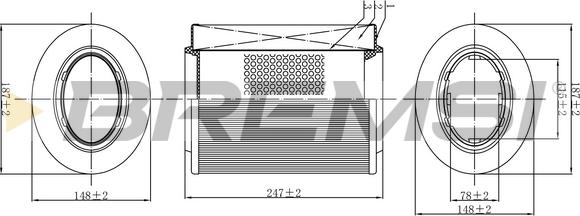 Bremsi FA0526 - Filtro aria autozon.pro