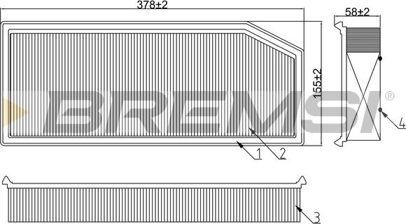 Bremsi FA0649 - Filtro aria autozon.pro