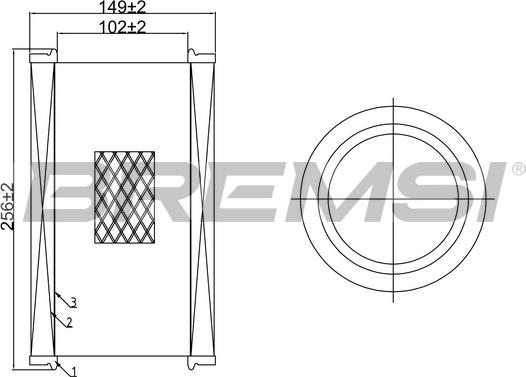 Bremsi FA0645 - Filtro aria autozon.pro