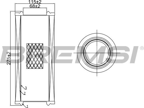 Bremsi FA0643 - Filtro aria autozon.pro