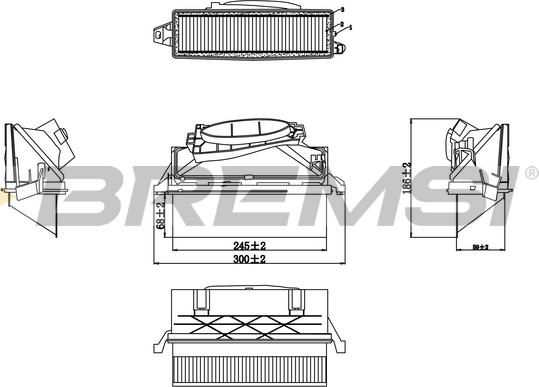 Bremsi FA0647 - Filtro aria autozon.pro