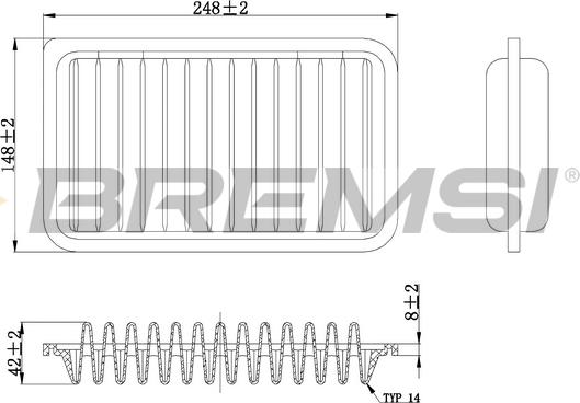 Bremsi FA0602 - Filtro aria autozon.pro