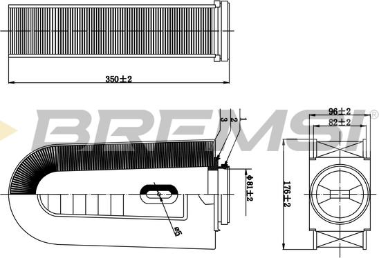 Bremsi FA0631 - Filtro aria autozon.pro