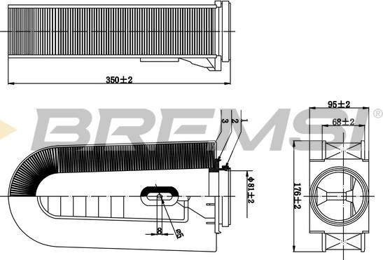 Bremsi FA0632 - Filtro aria autozon.pro