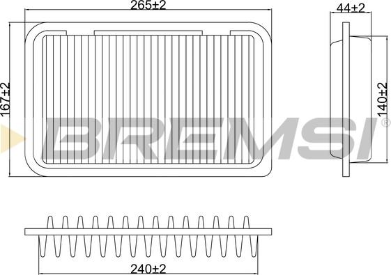 Bremsi FA0629 - Filtro aria autozon.pro