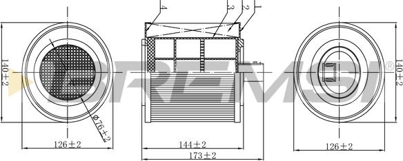 Bremsi FA0624 - Filtro aria autozon.pro