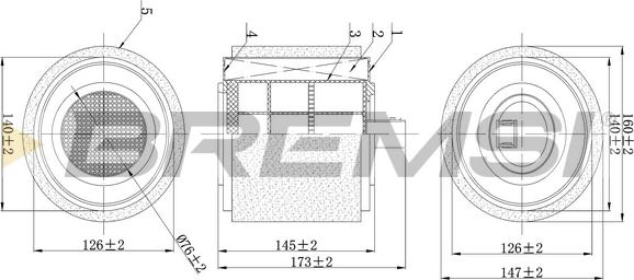 Bremsi FA0625 - Filtro aria autozon.pro