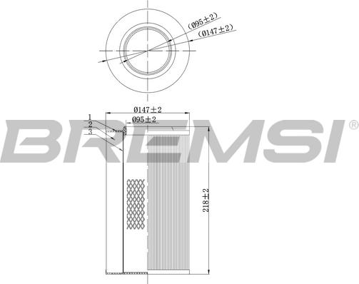 Bremsi FA0116 - Filtro aria autozon.pro