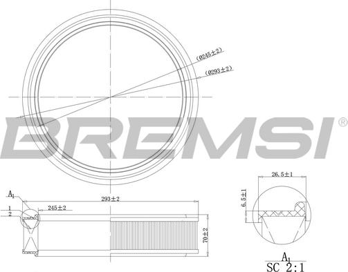 Bremsi FA0126 - Filtro aria autozon.pro