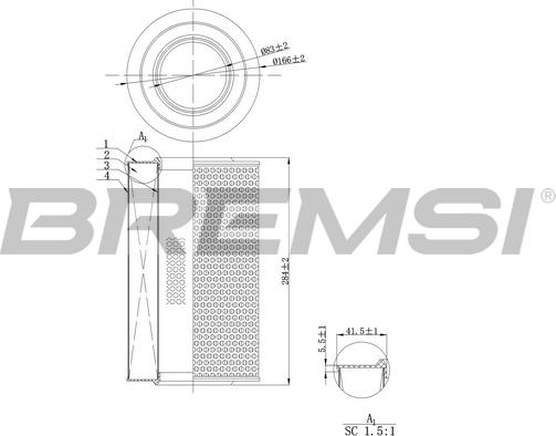 Bremsi FA0128 - Filtro aria autozon.pro