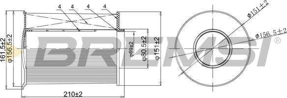 Bremsi FA0204 - Filtro aria autozon.pro