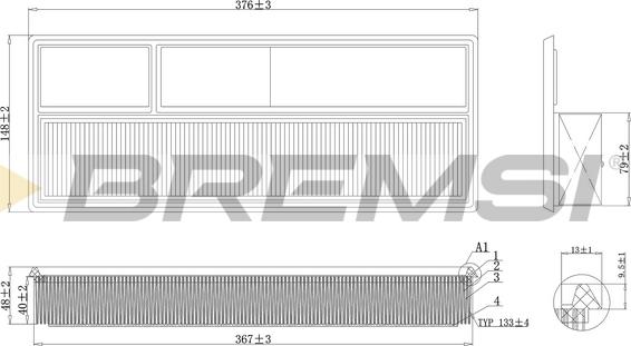 Bremsi FA0217 - Filtro aria autozon.pro