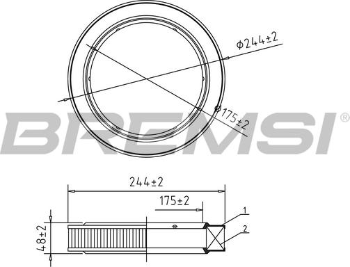 Bremsi FA1599 - Filtro aria autozon.pro