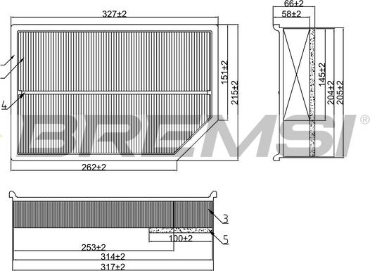 Bremsi FA1699 - Filtro aria autozon.pro