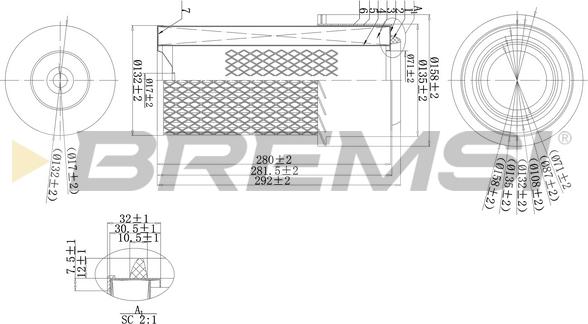 Bremsi FA1669 - Filtro aria autozon.pro