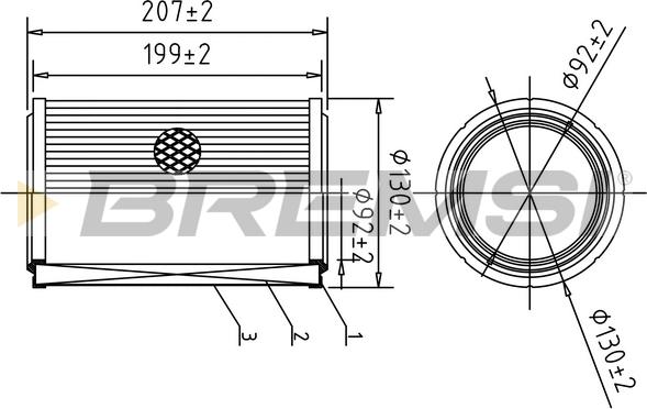 Bremsi FA1608 - Filtro aria autozon.pro