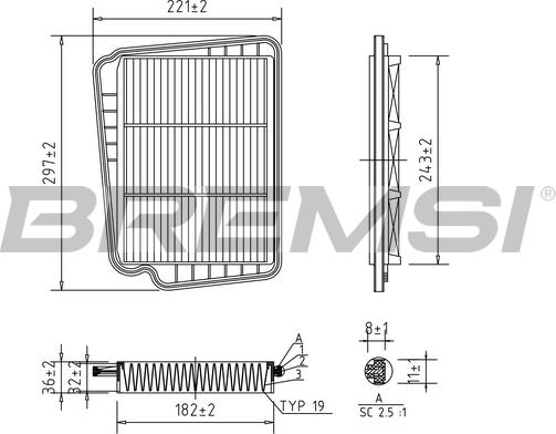 Bremsi FA1621 - Filtro aria autozon.pro