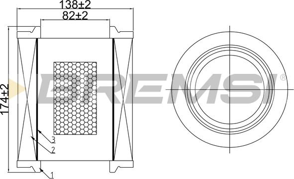 Bremsi FA1064 - Filtro aria autozon.pro