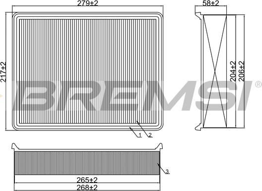 Bremsi FA1380 - Filtro aria autozon.pro