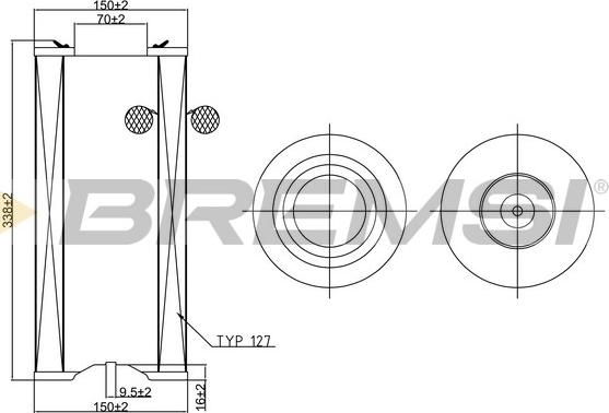 Bremsi FA1256 - Filtro aria autozon.pro