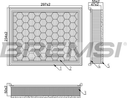 Bremsi FA1274 - Filtro aria autozon.pro