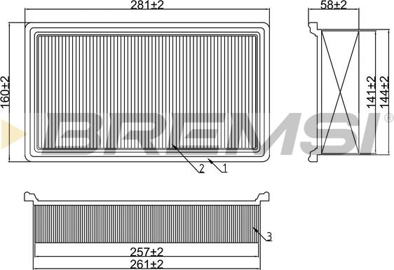 Bremsi FA2099 - Filtro aria autozon.pro