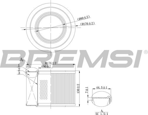 Bremsi FA2142 - Filtro aria autozon.pro