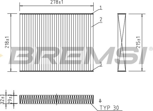 Bremsi FC0993C - Filtro, Aria abitacolo autozon.pro