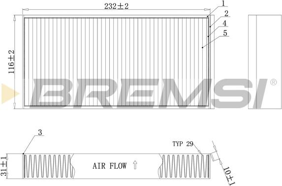 Bremsi FC0914A - Filtro, Aria abitacolo autozon.pro