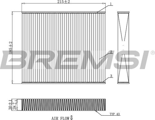 Bremsi FC0910 - Filtro, Aria abitacolo autozon.pro