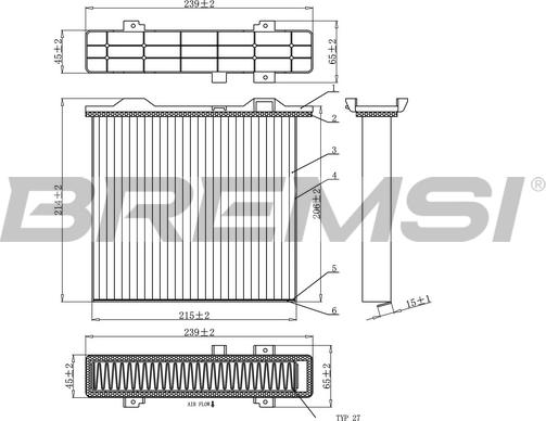 Bremsi FC0911C - Filtro, Aria abitacolo autozon.pro