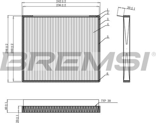 Bremsi FC0917C - Filtro, Aria abitacolo autozon.pro