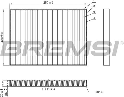 Bremsi FC0936C - Filtro, Aria abitacolo autozon.pro