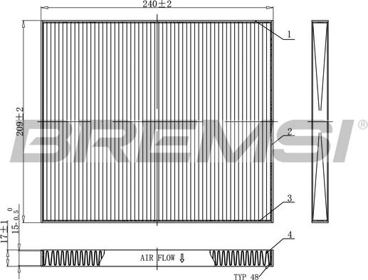 Bremsi FC0921 - Filtro, Aria abitacolo autozon.pro