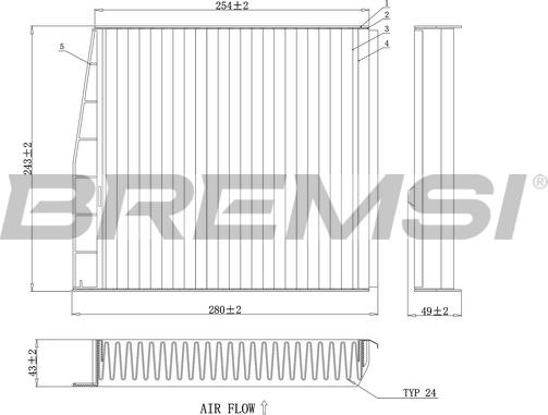 Bremsi FC0976C - Filtro, Aria abitacolo autozon.pro