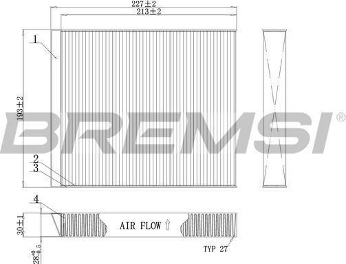 Bremsi FC0971C - Filtro, Aria abitacolo autozon.pro