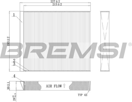 Bremsi FC0971 - Filtro, Aria abitacolo autozon.pro