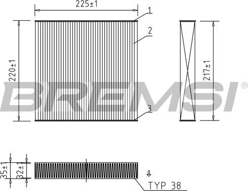 Bremsi FC0973 - Filtro, Aria abitacolo autozon.pro