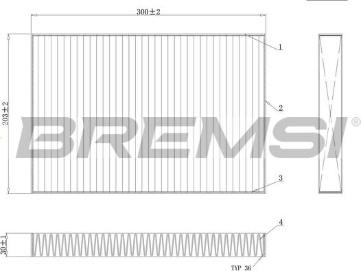 Bremsi FC0495C - Filtro, Aria abitacolo autozon.pro