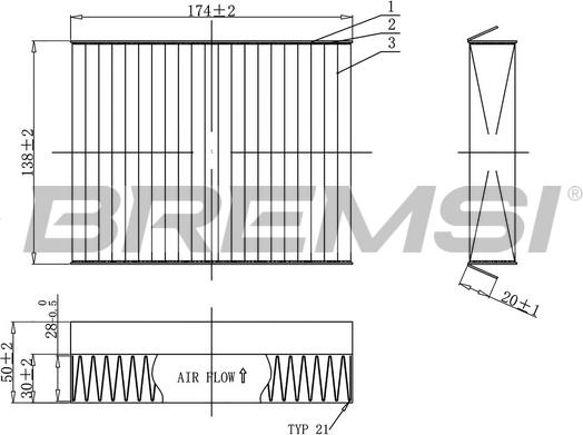 Bremsi FC0490C - Filtro, Aria abitacolo autozon.pro