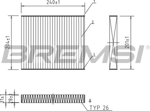 Bremsi FC0449A - Filtro, Aria abitacolo autozon.pro