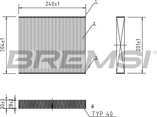 Bremsi FC0449 - Filtro, Aria abitacolo autozon.pro